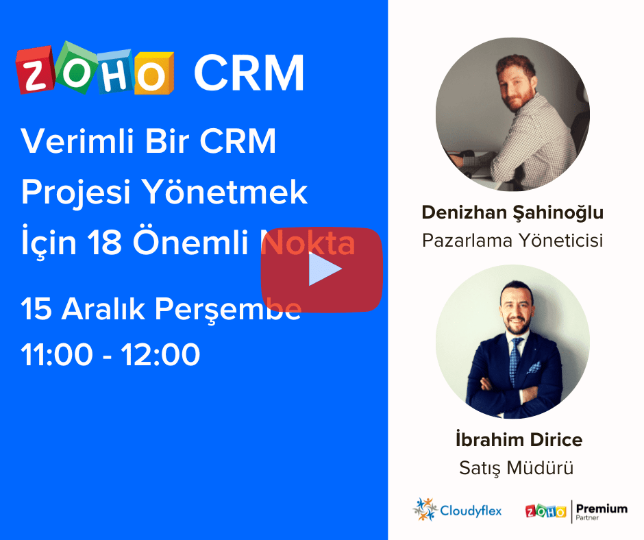 Webinar Özeti : Verimli Bir CRM Projesi Yönetmek İçin 18 Önemli Nokta